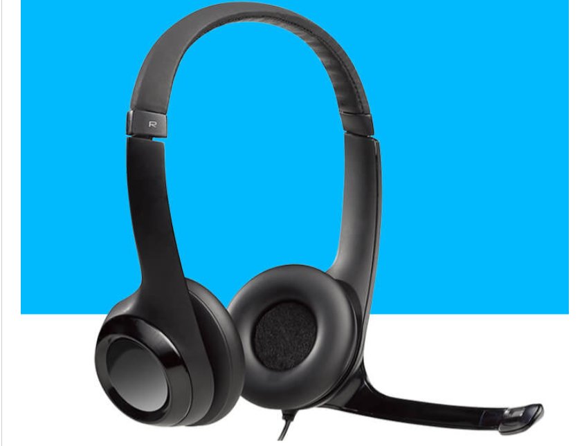 Headset Logitech H390 USB Stereo Preto